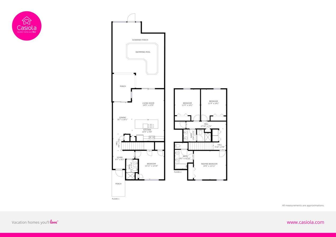 Modern Townhome Wprivate Pool Free Water Park Kissimmee Bagian luar foto